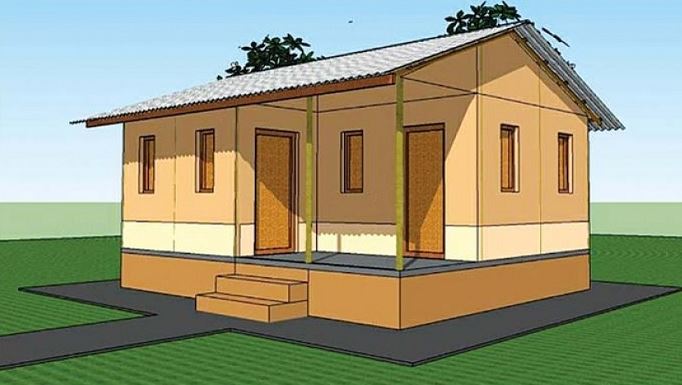 सुकुम्बासीलाई नगरपालिकाद्धारा घर